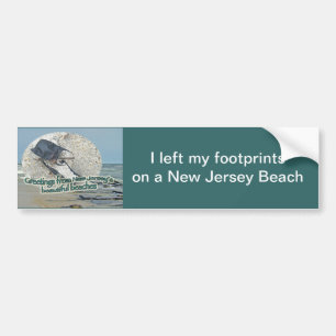 Groeten uit de prachtige stranden van New Jersey Bumpersticker