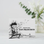 Groeten uit de punk rotsreis van San Francisco Briefkaart (Staand voorkant)