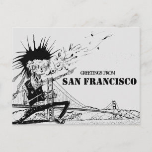 Groeten uit de punk rotsreis van San Francisco Briefkaart