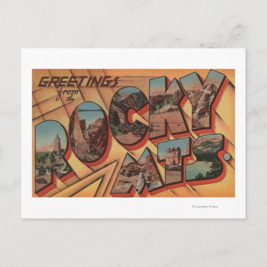 Groeten uit de Rocky Mountains Briefkaart (Voorkant)