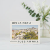 Groeten uit de Russische heuvel San Francisco Retr Briefkaart (Staand voorkant)