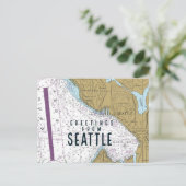 Groeten uit de Seattle Chart Briefkaart (Staand voorkant)