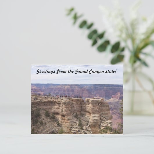 Groeten uit de staat Grand Canyon Briefkaart (Staand voorkant)