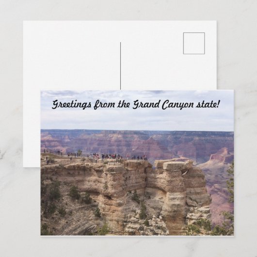 Groeten uit de staat Grand Canyon Briefkaart (Voorkant / Achterkant)