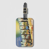 Groeten uit de staat Vermont Bagagelabel (Voorkant (verticaal))