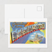  groeten uit de staat Washington Briefkaart (Voorkant / Achterkant)