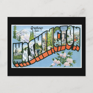 Groeten uit de staat Washington!  roadtrip Briefkaart