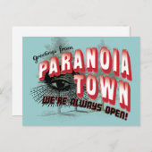 Groeten uit de stad Paranoia Briefkaart (Voorkant / Achterkant)