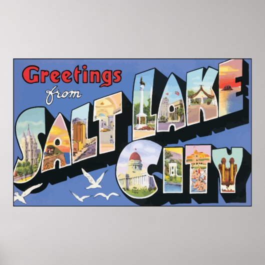 Groeten uit de stad Salt Lake City,  Poster (Voorkant)