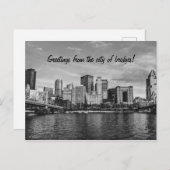 Groeten uit de stad van bruggen! Pittsburgh Briefkaart (Voorkant / Achterkant)