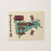 Groeten uit de UK Britse Landmarks Reis Legpuzzel (Horizontaal)