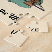 Groeten uit de UK Britse Landmarks Reis Legpuzzel (Zijkant)