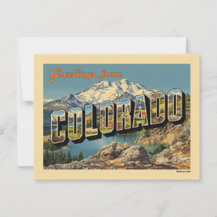 Groeten uit de Vintage van Colorado Briefkaart