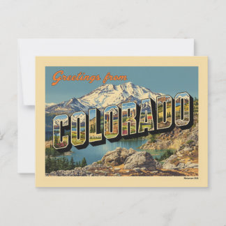 Groeten uit de Vintage van Colorado Briefkaart