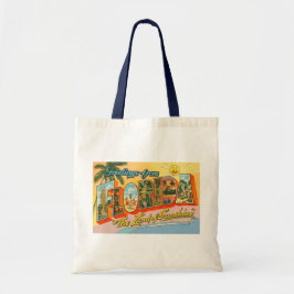 Groeten uit de vintage van Florida Tote Bag