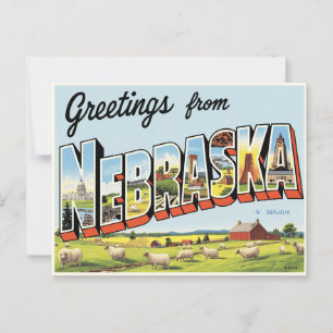 Groeten uit de Vintage van Nebraska Briefkaart