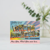 Groeten uit de Witte bergen Briefkaart (Staand voorkant)