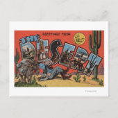 Groeten uit de zuidwestelijke woestijn briefkaart (Voorkant)