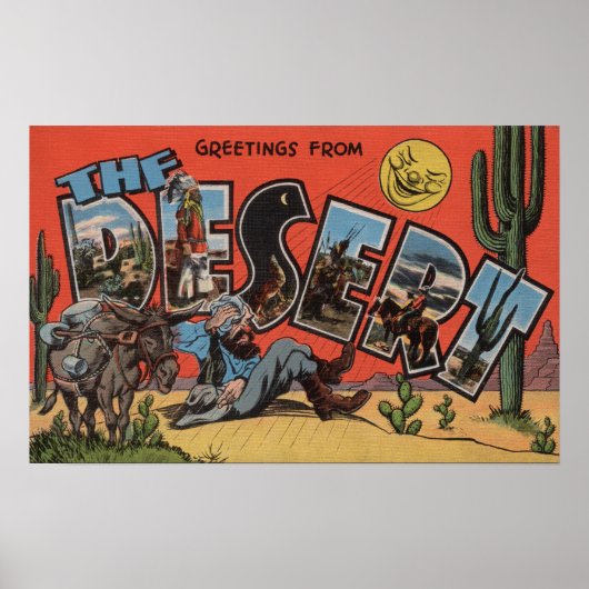 Groeten uit de zuidwestelijke woestijn poster (Voorkant)