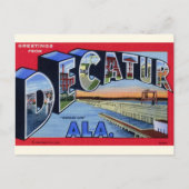 Groeten uit Decatur, AL Grote Brief Briefkaart (Voorkant)