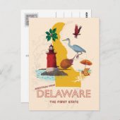 Groeten uit Delaware Briefkaart (Voorkant / Achterkant)