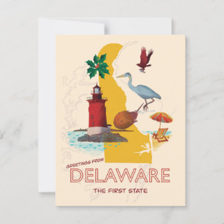 Groeten uit Delaware Briefkaart