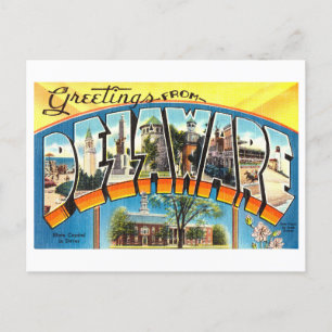 groeten uit Delaware Briefkaart