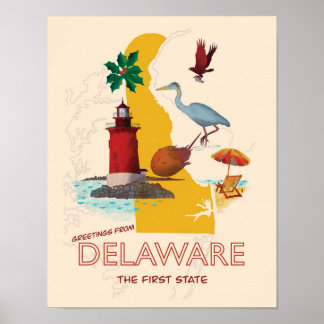 Groeten uit Delaware Poster