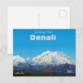 Groeten uit Denali Alaska Briefkaart (Voorkant / Achterkant)