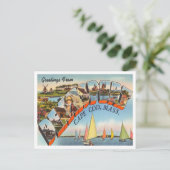 Groeten uit Denemarken, Cape Cod, Massachusetts Briefkaart (Staand voorkant)