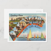 Groeten uit Denemarken, Cape Cod, Massachusetts Briefkaart (Voorkant / Achterkant)