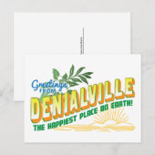 Groeten uit Denialville - ontkenning Briefkaart (Voorkant / Achterkant)