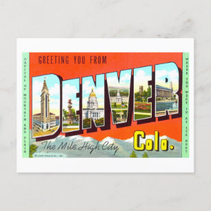  groeten uit Denver, Colorado, Briefkaart