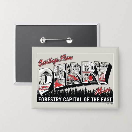 Groeten uit Derry Maine Button (Voorkant / Achterkant)