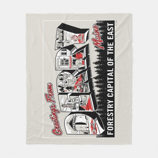 Groeten uit Derry Maine Fleece Deken (Voorkant)