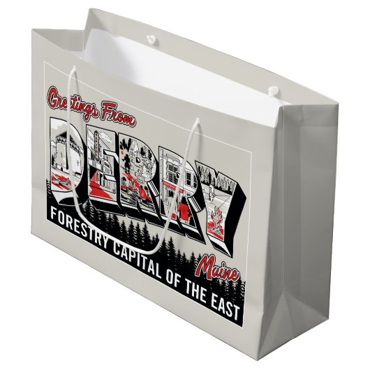 Groeten uit Derry Maine Groot Cadeauzakje (Voorkant Gekanteld)