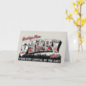 Groeten uit Derry Maine Kaart (Gele Bloem)