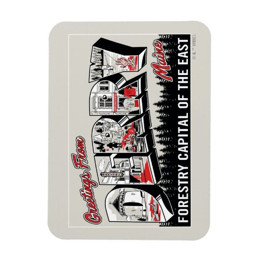 Groeten uit Derry Maine Magneet (Verticaal)