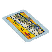 groeten uit Detroit Michigan Magneet (Rechterzijde)