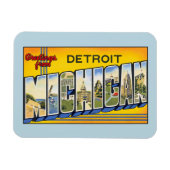  groeten uit Detroit Michigan Magneet (Horizontaal)