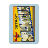groeten uit Detroit Michigan Magneet (Verticaal)