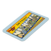 groeten uit Detroit Michigan Magneet (Linkerzijde)