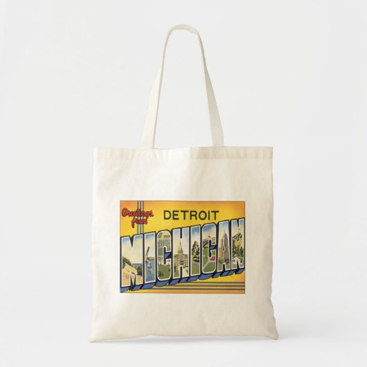 Groeten uit Detroit Michigan Tote Bag (Voorkant)