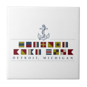 Groeten uit Detroit Tegeltje