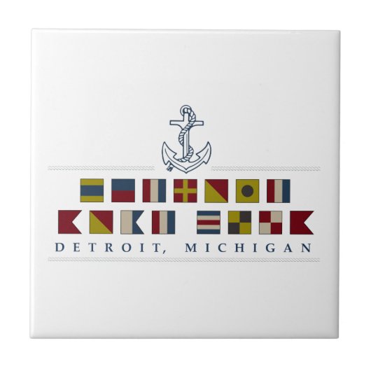 Groeten uit Detroit Tegeltje (Voorkant)