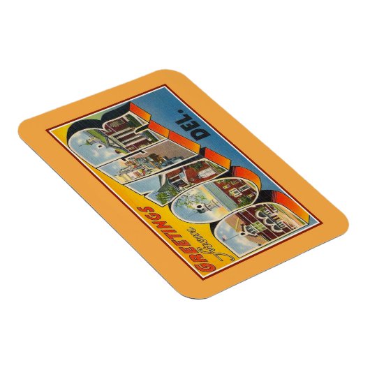 groeten uit Dover Delaware Magneet (Rechterzijde)