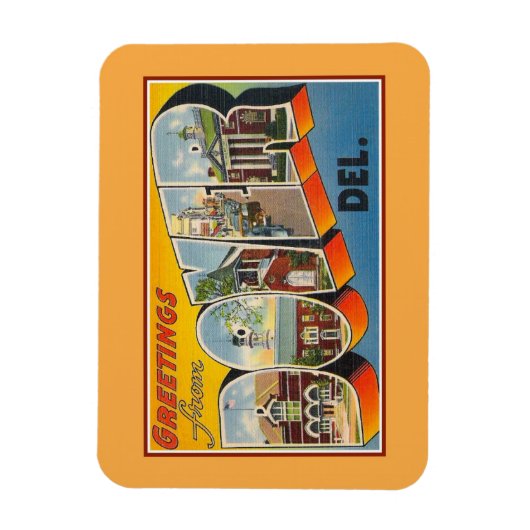  groeten uit Dover Delaware Magneet (Verticaal)