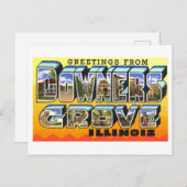  groeten uit Downers Grove, Illinois, Briefkaart (Voorkant / Achterkant)