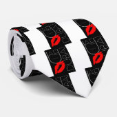 Groeten uit Dubai UAE Red Lipstick Kiss Stropdas (Opgerold)