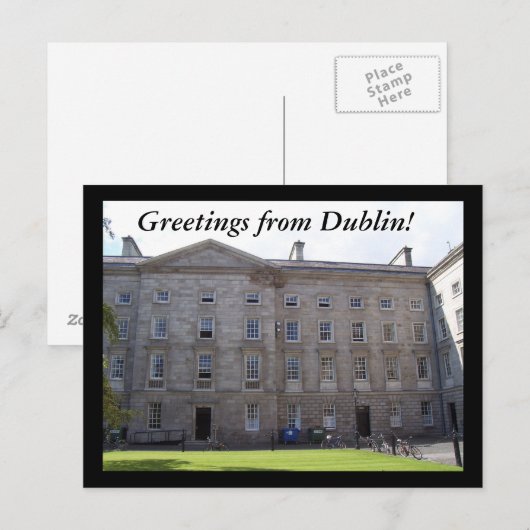 Groeten uit Dublin! Briefkaart (Voorkant / Achterkant)